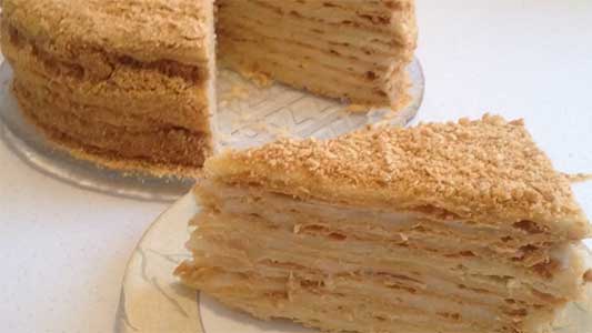 Торт Наполеон советского времени - классический рецепт с фото пошагово